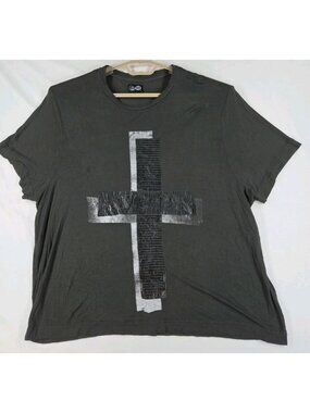 Cheap Monday Big Tee Stockholm Black Inverted Cross Men's XS Graphic  T-Shirt